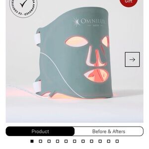 Omnilux Men LED Face Mask - Gray
